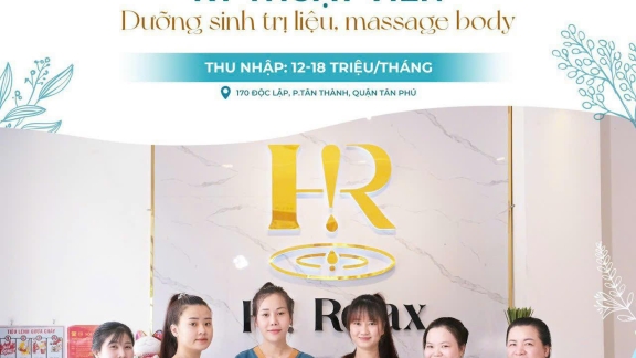 HI! RELAX THÔNG BÁO TUYỂN DỤNG KỸ THUẬT VIÊN Quận Tân Phú - Quận 11 - Bình Tân