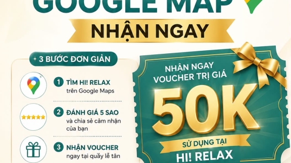​  CHỈ VÀI THAO TÁC ĐƠN GIẢN  NHẬN NGAY VOUCHER 50K MIỄN PHÍ TỪ HI! RELAX   ​
